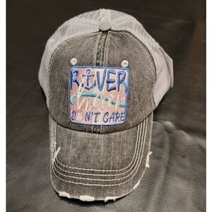 River Hair Don't Care Embroidered Trucker Hat